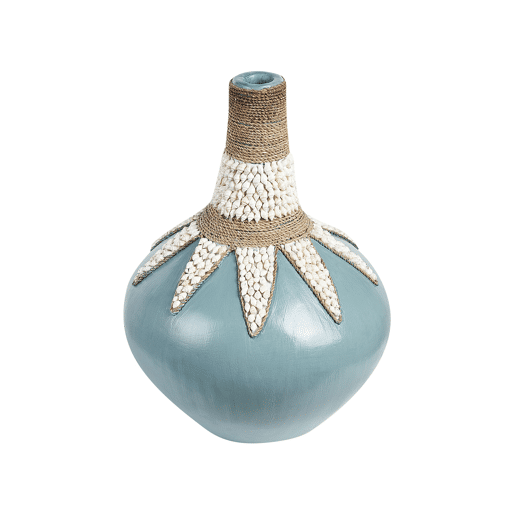 Jarro decorativo SILAU Cerâmica 43 cm Azul