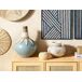 Beliani Jarrón decorativo SILAU Beliani Jarrón decorativo SILAU Azul