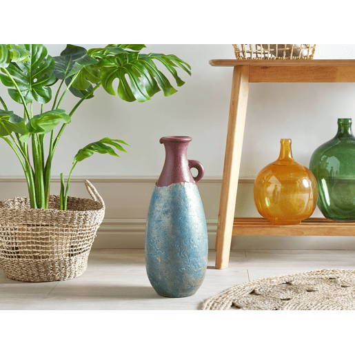 Jarro decorativo VELIA Cerâmica 50 cm Azul