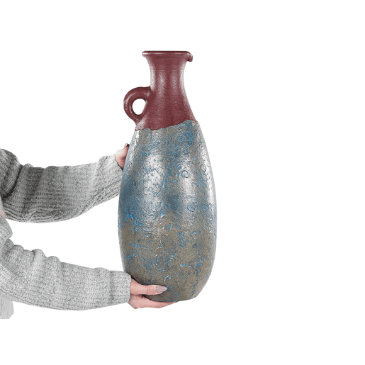 Jarro decorativo VELIA Cerâmica 50 cm Azul