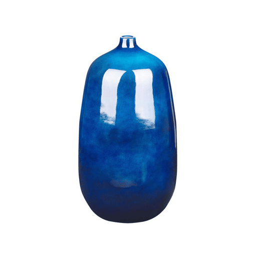 Jarro de flores VITORIA Cerâmica 45 cm Azul escuro