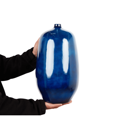 Jarro de flores VITORIA Cerâmica 45 cm Azul escuro