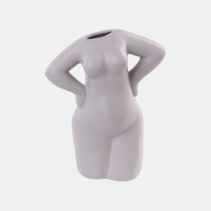 Jarro de flores KILKIS Cerâmica 24 cm Creme