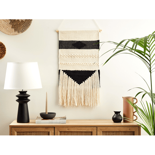 Decoração de parede em tecido DASKA Algodão 107 cm Creme