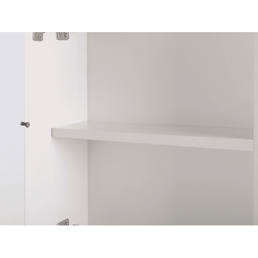 Móvel de casa de banho suspenso com espelho LED MAZARREDO 60 cm 60 cm Branco
