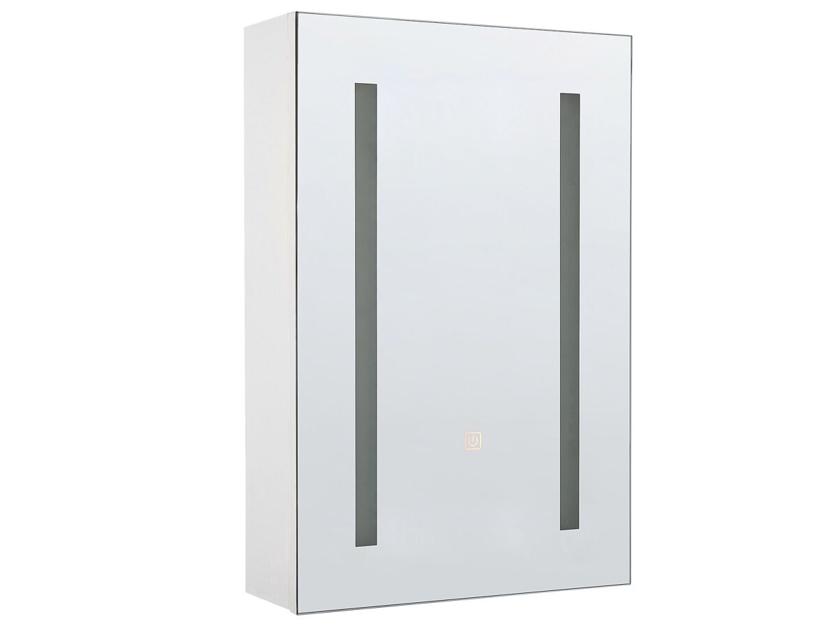 Beliani Mueble de baño con espejo Madera contrachapada CAMERON