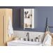 Beliani Mueble de baño con espejo Madera contrachapada CAMERON Beliani Mueble de baño con espejo Madera contrachapada CAMERON Blanco