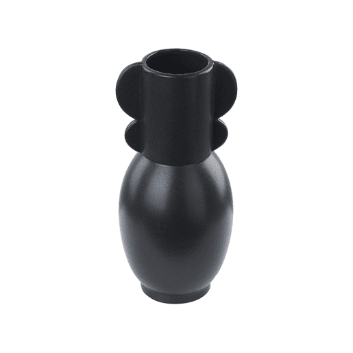 Jarro de flores MYTILENE Cerâmica 29 cm Preto