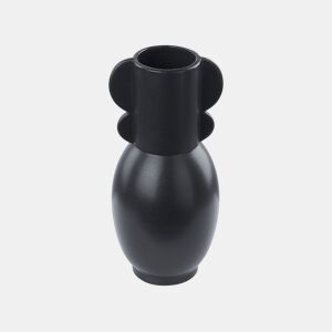 Jarro de flores MYTILENE Cerâmica 29 cm Preto