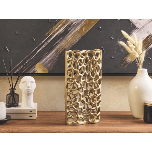 Jarro decorativo SANCHI Metal 33 cm Dourado
