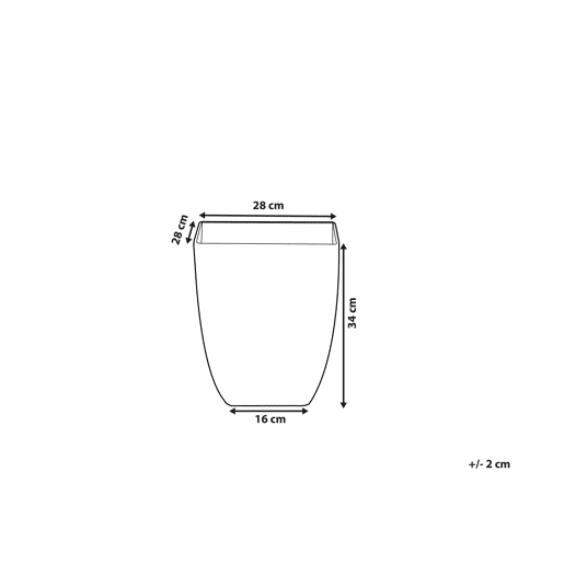 Vaso MIRO 28 cm Branco Vaso MIRO 28 cm Branco