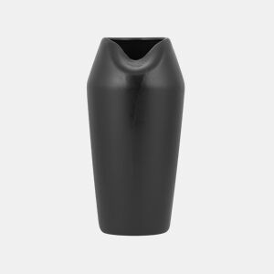 Jarro decorativo APAMEA Grés 33 cm Preto