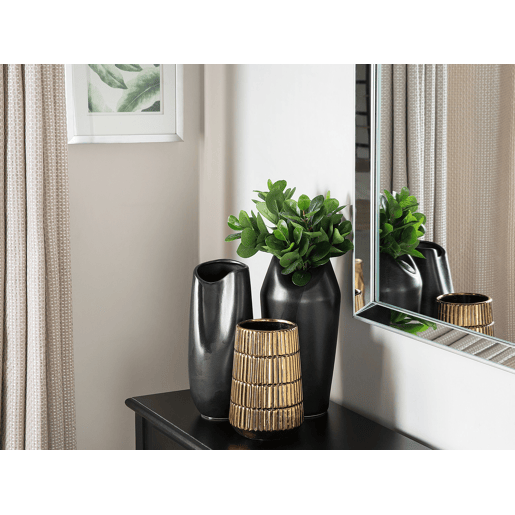 Jarro decorativo APAMEA Grés 33 cm Preto Jarro decorativo APAMEA Grés 33 cm Preto