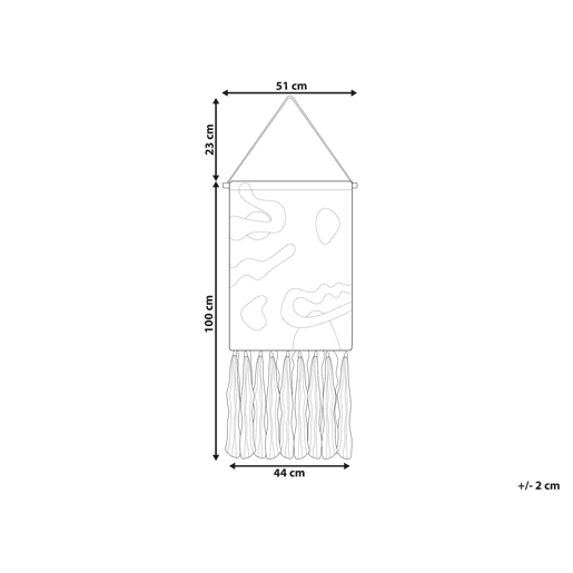 Decoração de parede em tecido KALAT Algodão 123 cm Multicolor