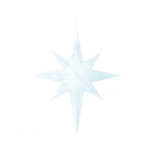 Decoração de parede em forma de estrela branca com LED 67 cm OSMA