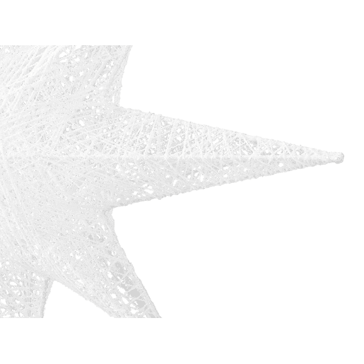 Decoração de parede em forma de estrela branca com LED 67 cm OSMA