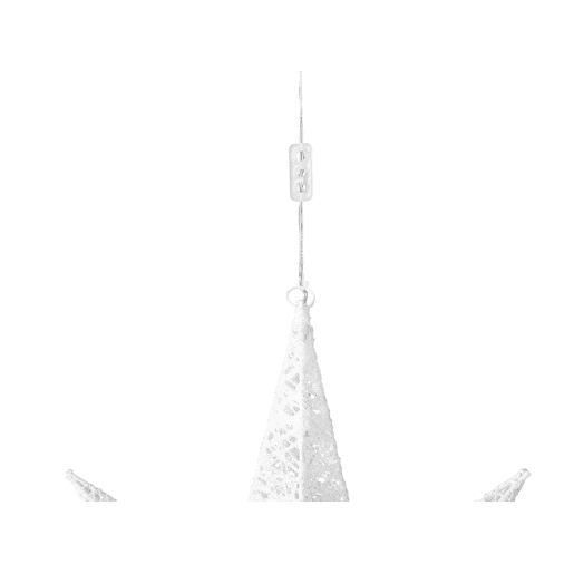 Decoração de parede em forma de estrela branca com LED 67 cm OSMA