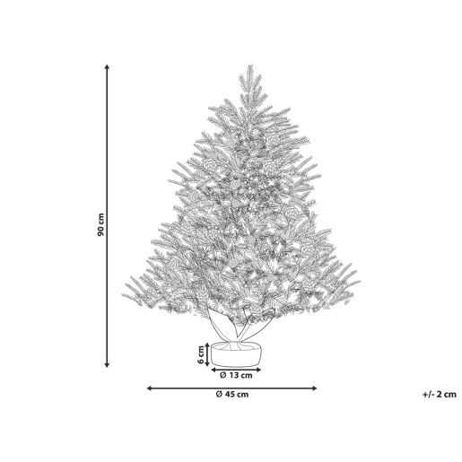 Beliani Árvore de Natal MALIGNE Beliani Árvore de Natal MALIGNE