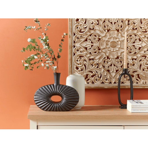 Jarro decorativo ARWAD Grés 24 cm Preto Jarro decorativo ARWAD Grés 24 cm Preto