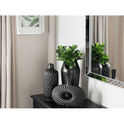 Jarro decorativo ARWAD Grés 24 cm Preto Jarro decorativo ARWAD Grés 24 cm Preto