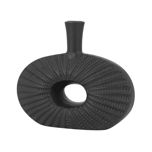 Jarro decorativo ARWAD Grés 24 cm Preto Jarro decorativo ARWAD Grés 24 cm Preto