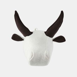 Decoração de parede para crianças Touro GEOFFREY Algodão 24 cm Branco