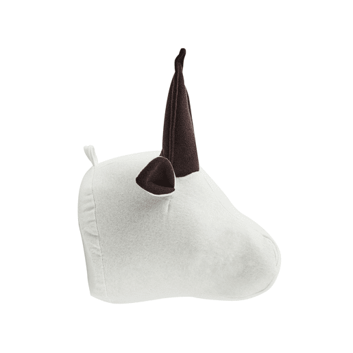 Decoração de parede para crianças Touro GEOFFREY Algodão 24 cm Branco