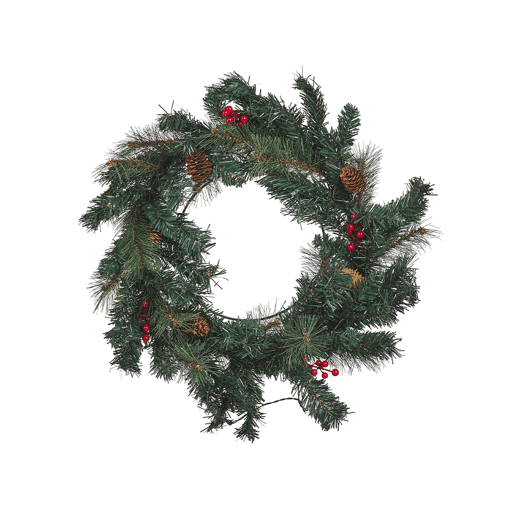 Grinalda decorativa verde com iluminação LED ? 60 cm TENALA Grinalda decorativa verde com iluminação LED ? 60 cm TENALA