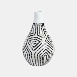 Jarro decorativo OMBILIN Cerâmica 50 cm Branco