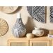 Beliani Jarrón decorativo OMBILIN Beliani Jarrón decorativo OMBILIN Blanco/ Beige
