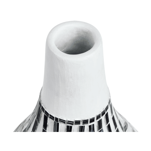 Jarro decorativo OMBILIN Cerâmica 50 cm Branco