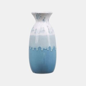 Jarro de flores CHALCIS Grés 25 cm Azul