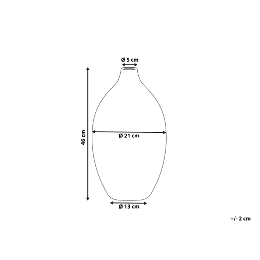 Jarro decorativo BAEZA Cerâmica 46 cm Branco