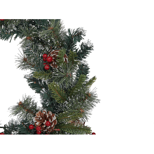 Grinalda decorativa verde e branca com iluminação LED ? 60 cm PAIMIO