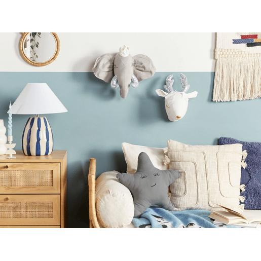 Decoração de parede para crianças Elefante TANTOR Algodão 33 cm Cinzento