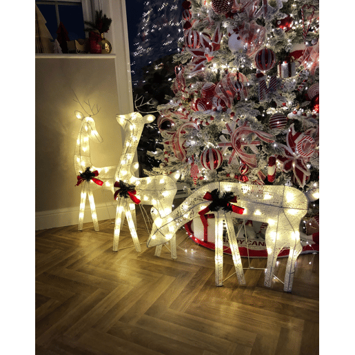 Decoração de exterior LED ANGELI Rena 928549 cm Branco