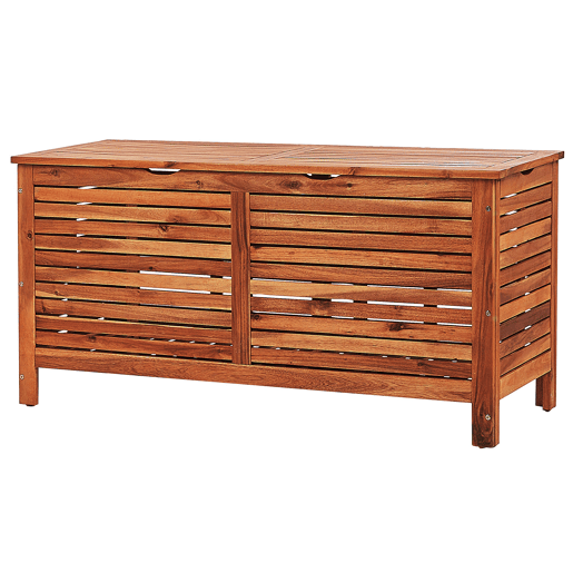 Caixa de arrumação RIVIERA Madeira de acácia 130 cm 48 cm Castanho