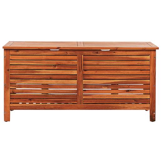 Caixa de arrumação RIVIERA Madeira de acácia 130 cm 48 cm Castanho