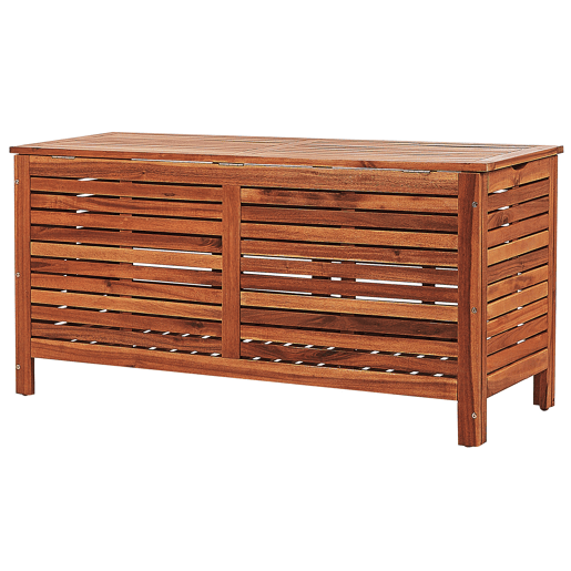 Caixa de arrumação RIVIERA Madeira de acácia 130 cm 48 cm Castanho