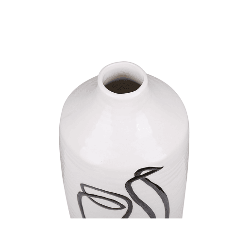 Jarro de flores AENUS Grés 22 cm Branco Jarro de flores AENUS Grés 22 cm Branco
