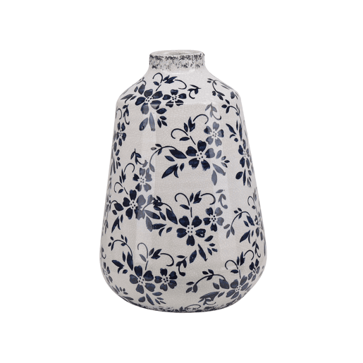 Jarro de flores MARONEIA Grés 25 cm Branco Jarro de flores MARONEIA Grés 25 cm Branco
