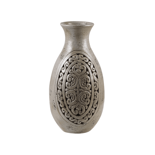 Jarro decorativo MEGARA Cerâmica 51 cm Cinzento