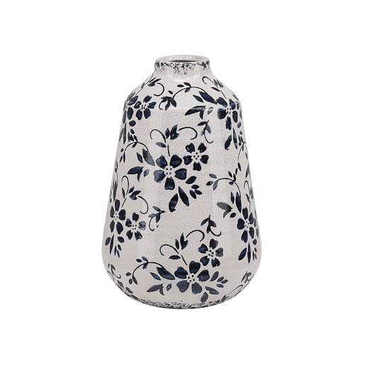 Jarro de flores MARONEIA Grés 20 cm Branco
