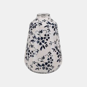 Jarro de flores MARONEIA Grés 20 cm Branco