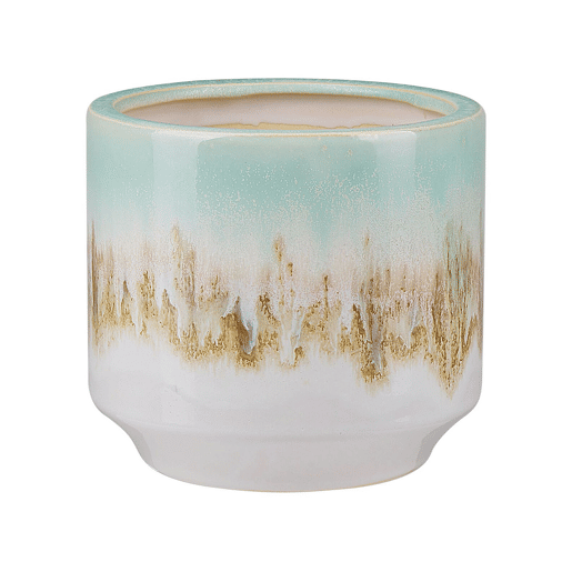 Jarro de flores CYME Grés 15 cm Verde menta