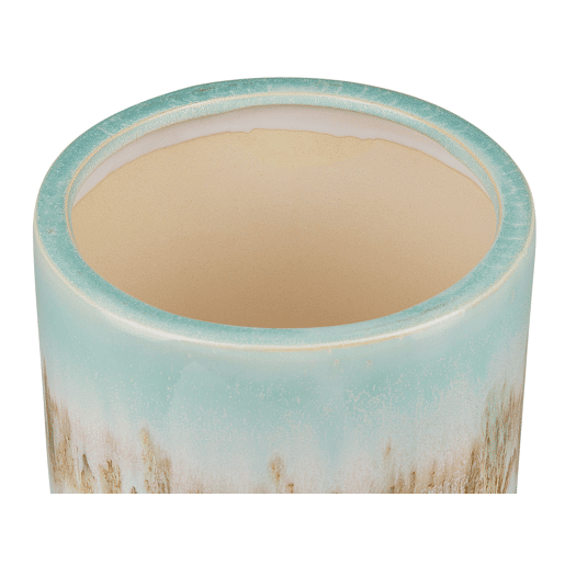 Jarro de flores CYME Grés 15 cm Verde menta