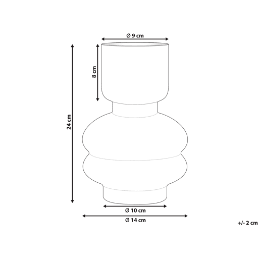 Jarro de flores RODIA Vidro 24 cm Transparente