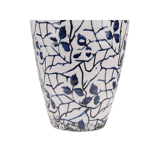 Jarro de flores MALLIA Grés 22 cm Branco Jarro de flores MALLIA Grés 22 cm Branco