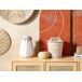Beliani Jarrón decorativo KAMPAR Beliani Jarrón decorativo KAMPAR Blanco