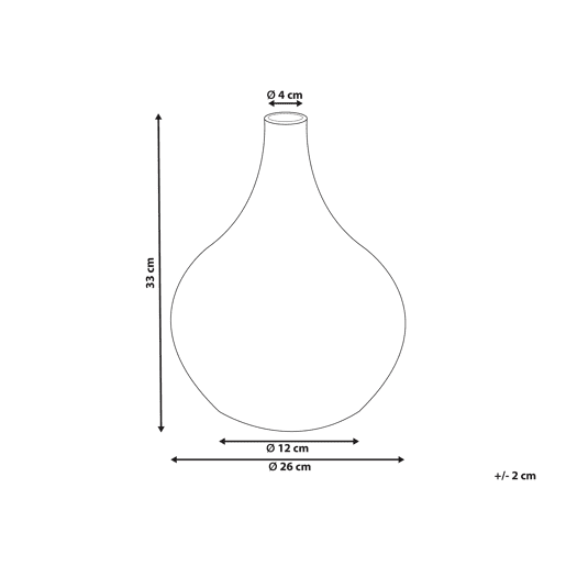 Jarro decorativo SIMPANG Cerâmica 33 cm Branco